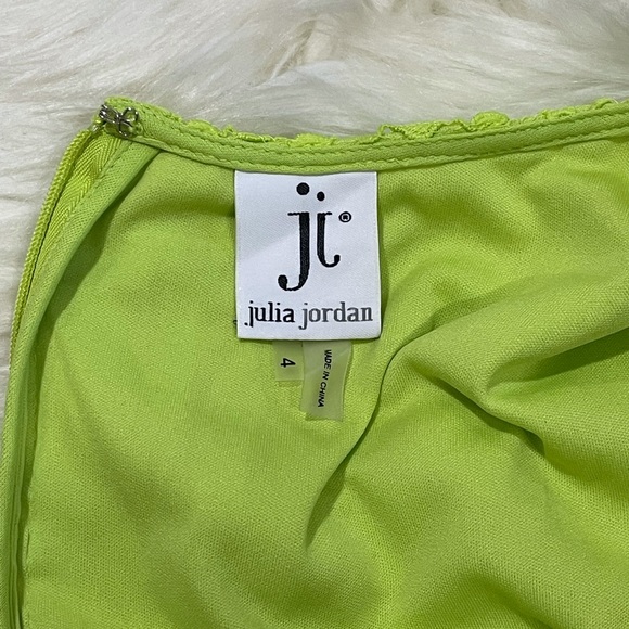 Julia Joran lime green lace dress! - Picture 4 of 5